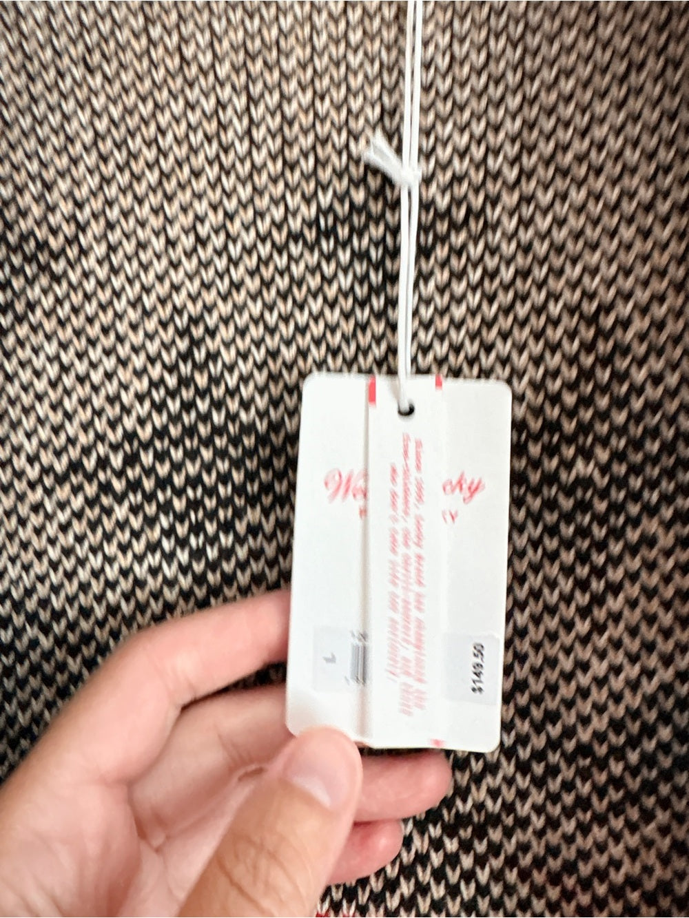 NWT Lucky Brand Open-Front Aztec Cardigan Sweater (L)