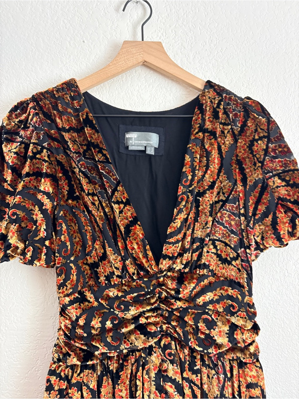 Anthropologie Catalina Burnout Velvet Dress (2)
