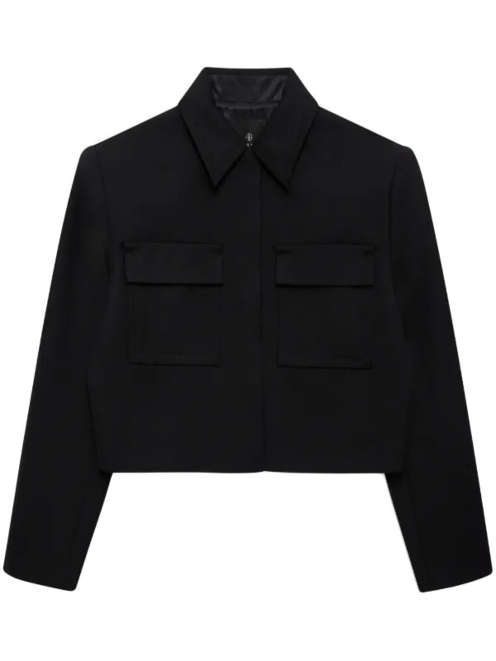 NWT Anine Bing Dayton Cropped Black Jacket (L)