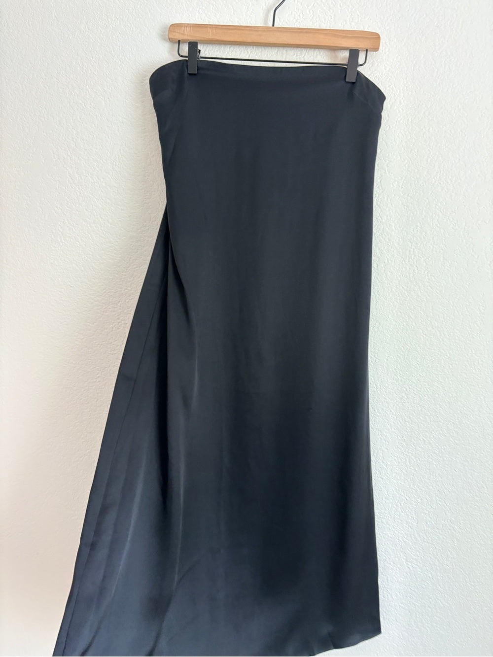 NWT Anine Bing Silk Black Megan Strapless Dress LBD Little Black Dress (L)