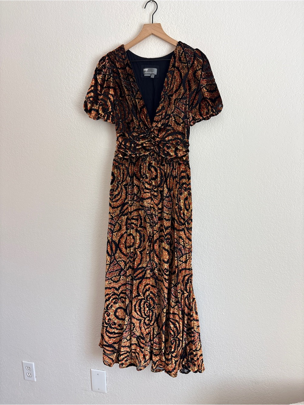 Anthropologie Catalina Burnout Velvet Dress (2)