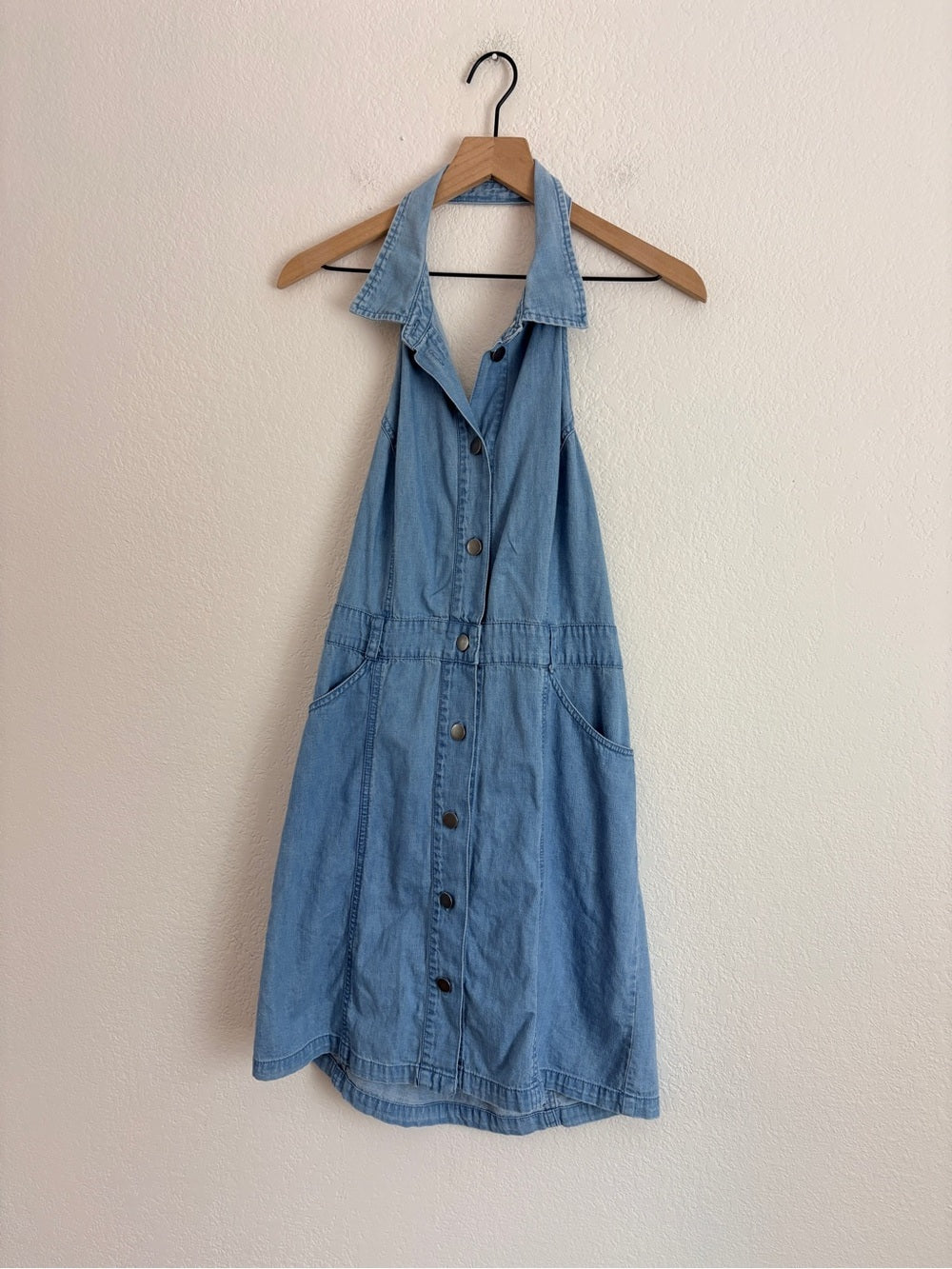 Free People Sami Denim Mini Dress (L)