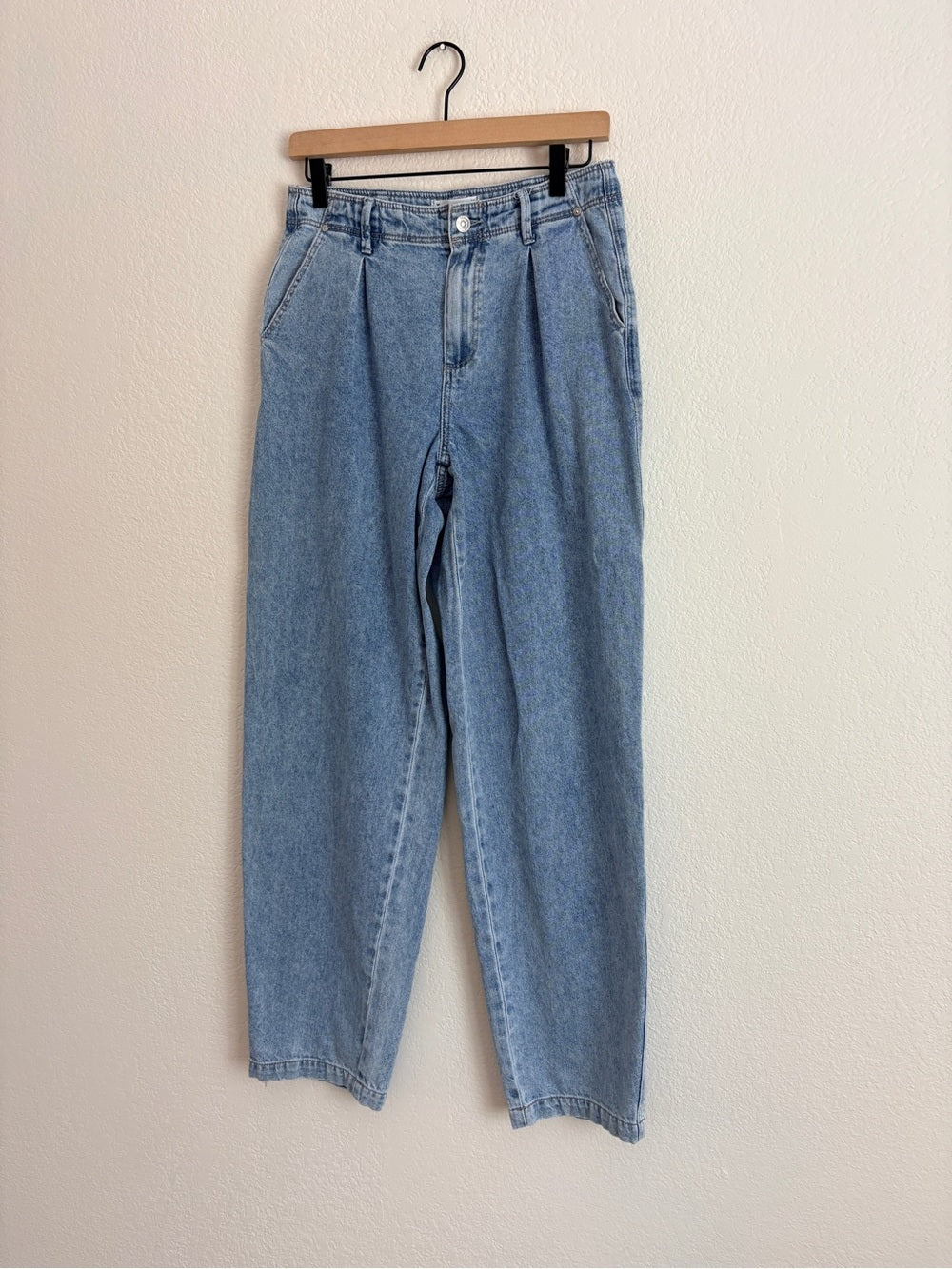 Paige Bella Pleated Trouser Jeans 100% Soft Cotton (26)