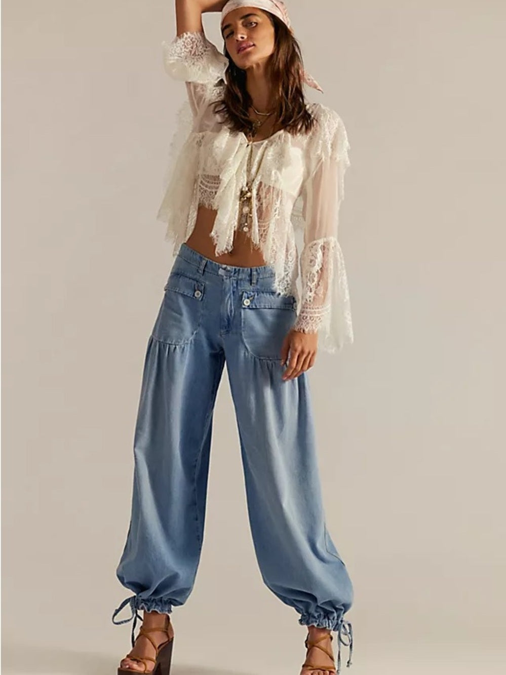 Free People Lotus Balloon Jeans in Bijou Blue (26)