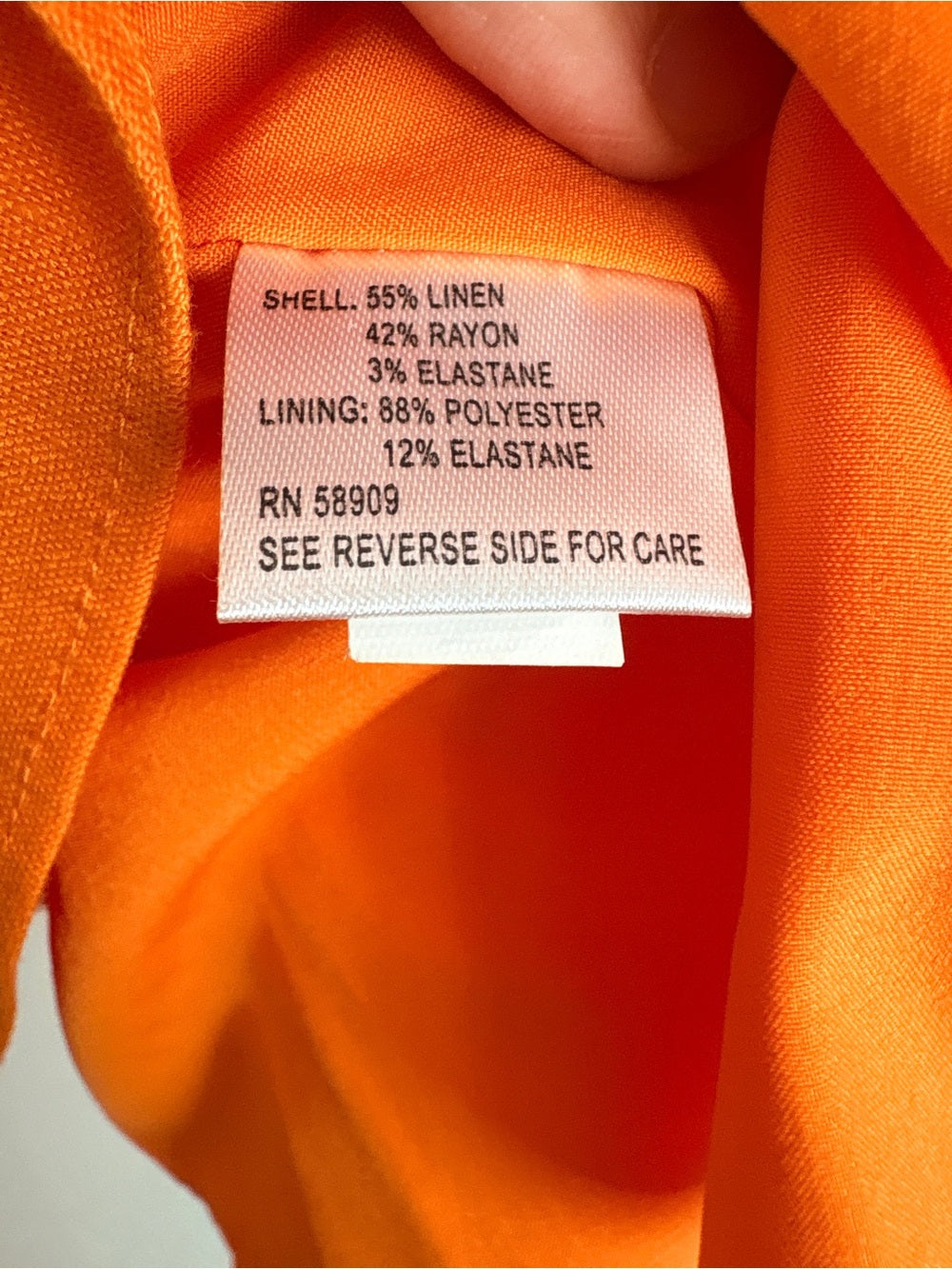 Gianni Bini Linen Orange Puff Sleeve Mini Dress Summer Dress (4)