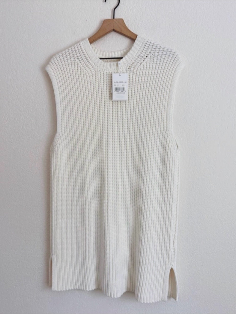 NWT Anine Bing Cable Knit Olivier Sweater in Ivory (M)