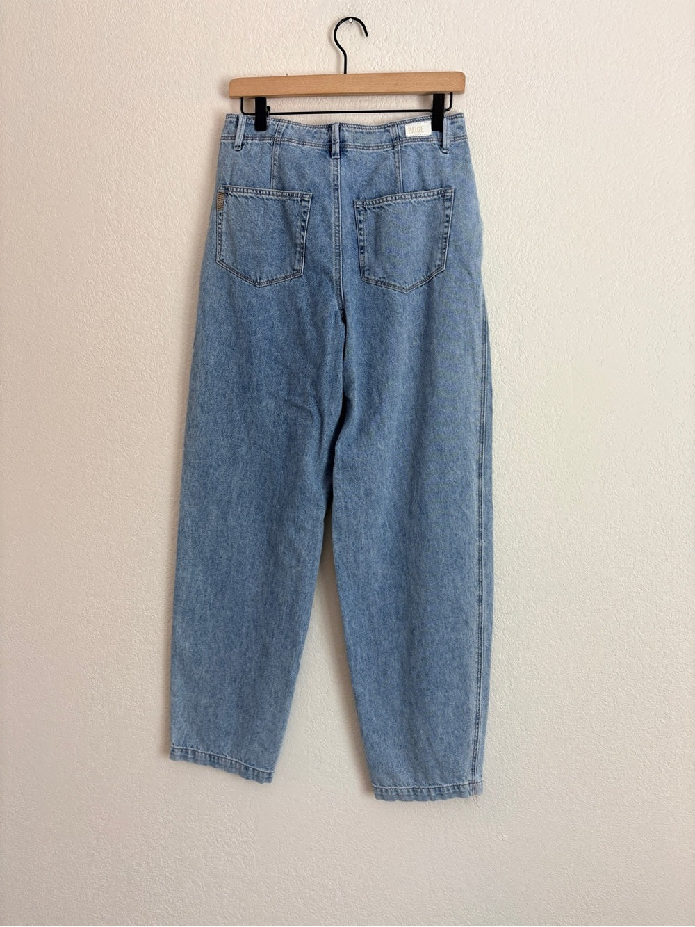 Paige Bella Pleated Trouser Jeans 100% Soft Cotton (26)