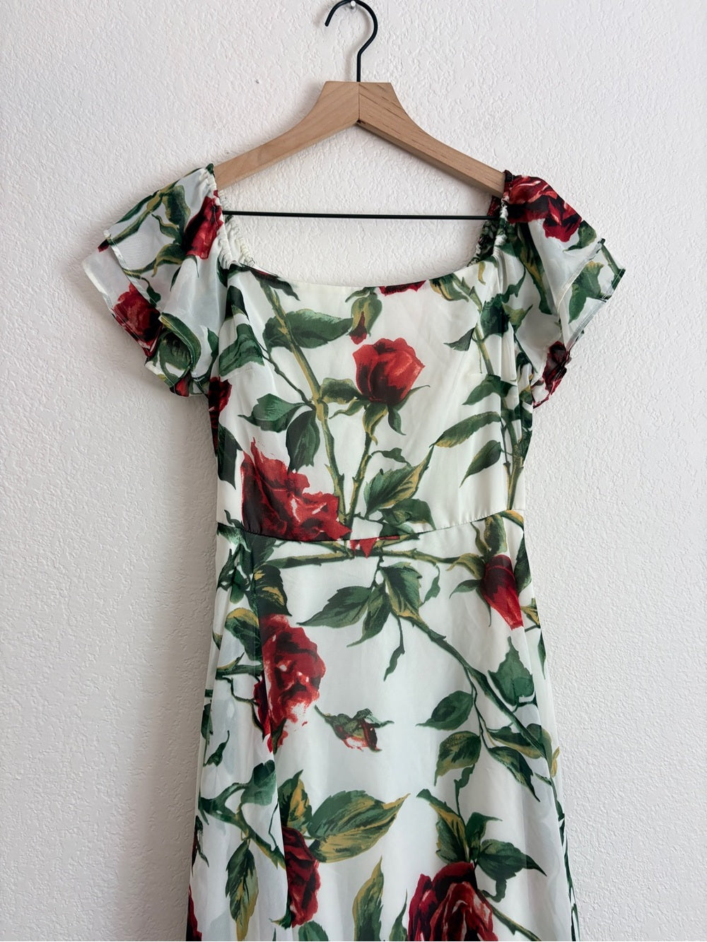 Betsey Johnson Tea Length Rose Cocktail Dress (2)