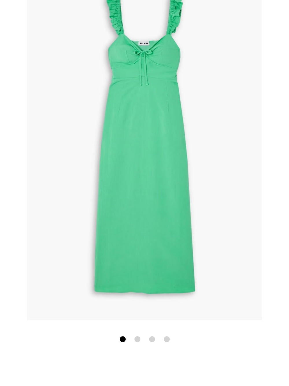 RIXO Cecile ruffled woven midi dress (10)