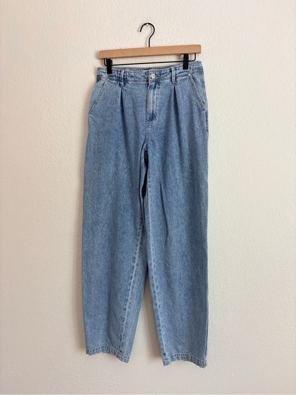 Paige Bella Pleated Trouser Jeans 100% Soft Cotton (26)