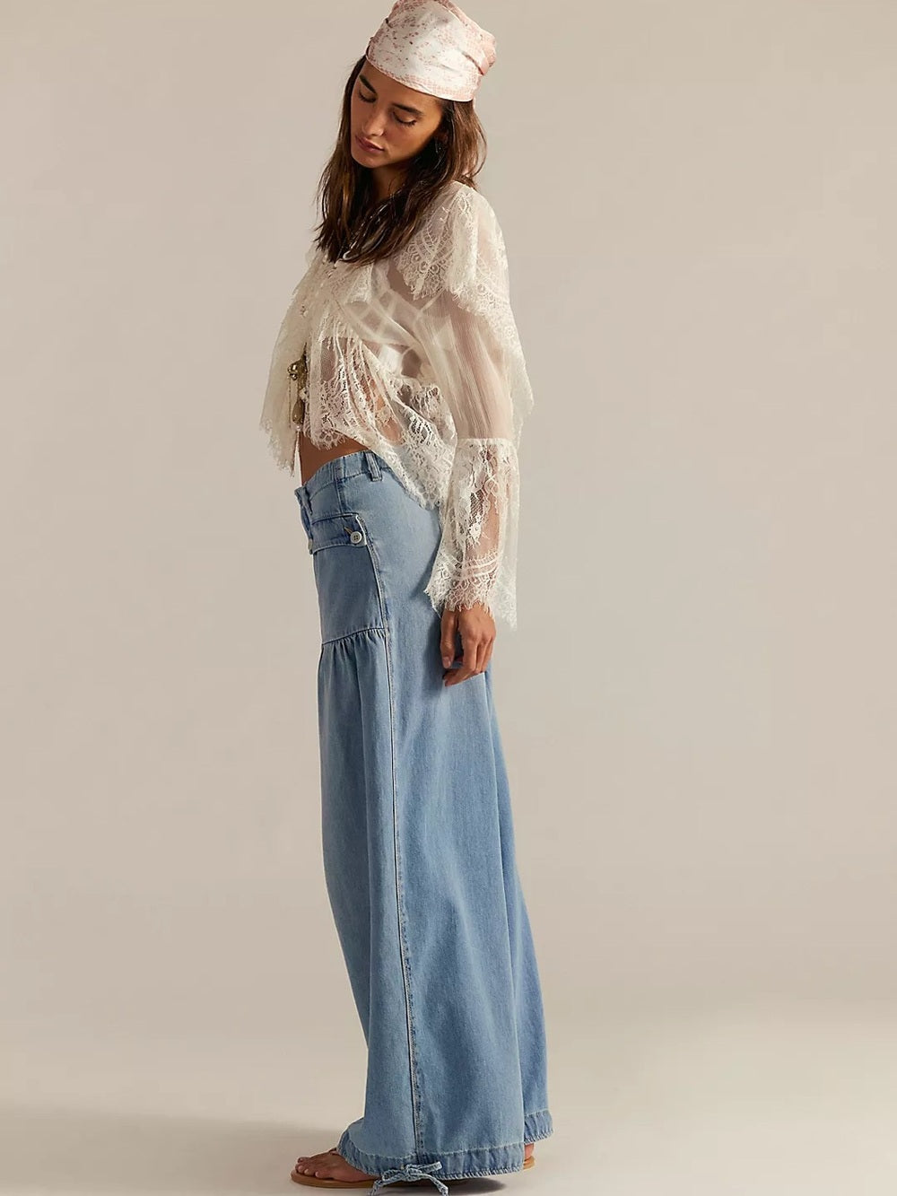 Free People Lotus Balloon Jeans in Bijou Blue (26)