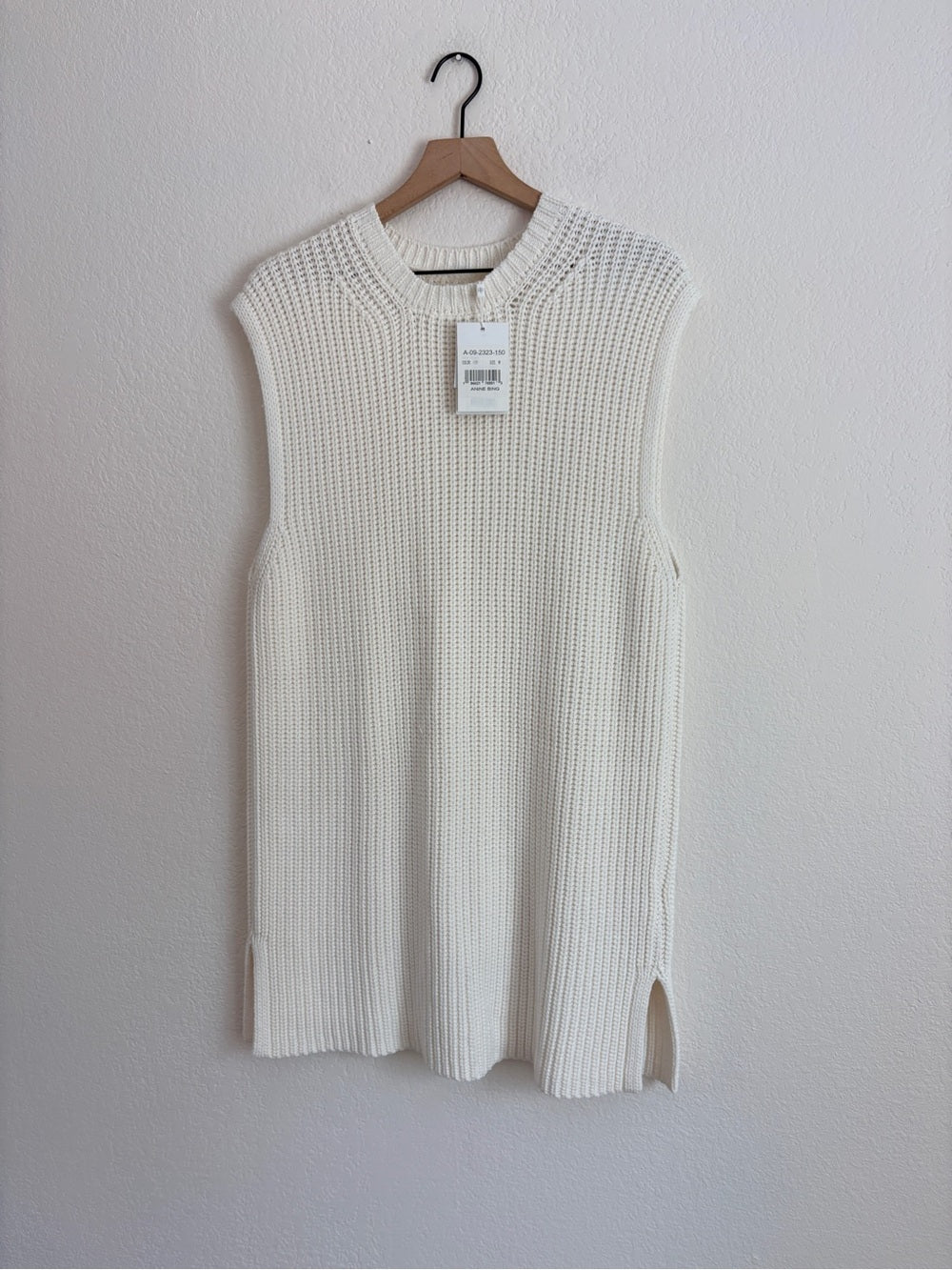 NWT Anine Bing Cable Knit Olivier Sweater in Ivory (M)
