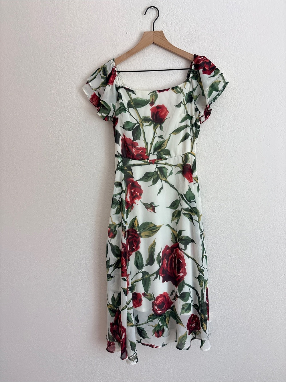 Betsey Johnson Tea Length Rose Cocktail Dress (2)