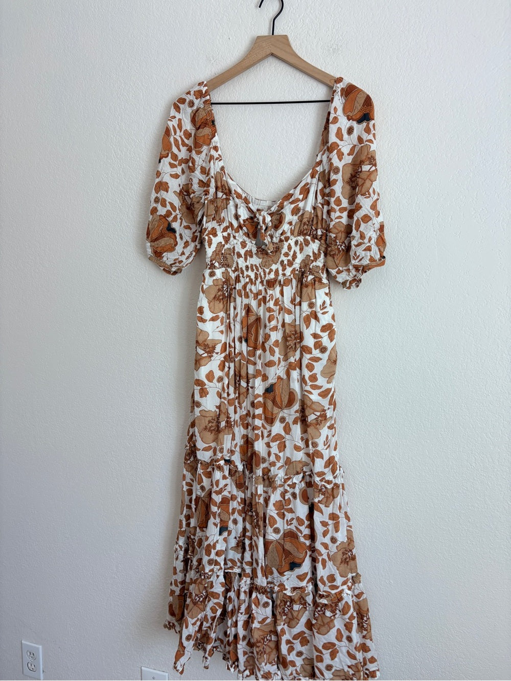 Anthropologie Tiered Floral Maxi Dress (S)