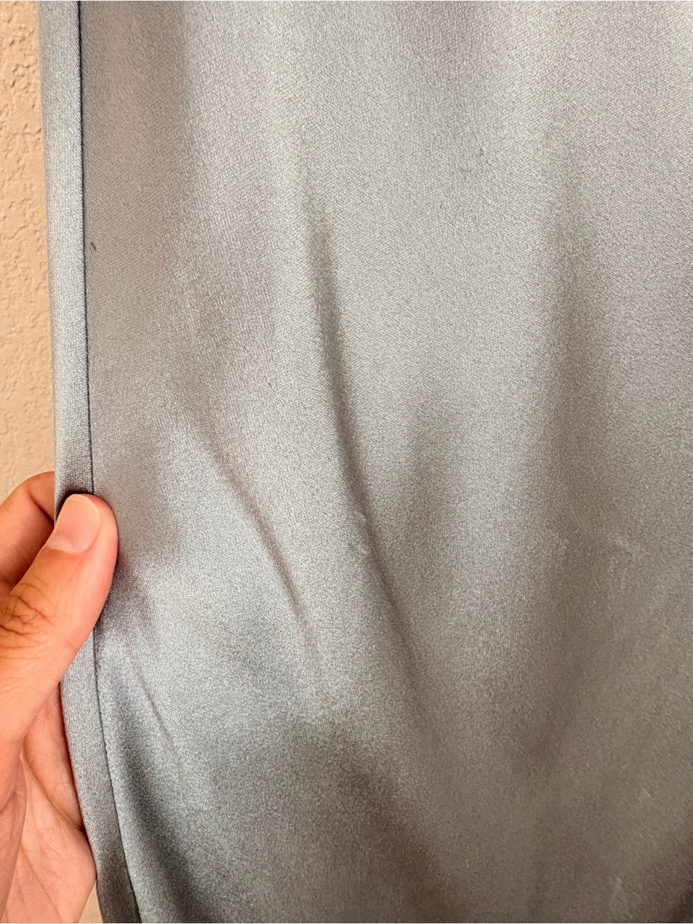 NWT Anine Bing Eliana Silk Halterneck Dress in Pastel Blue (L)
