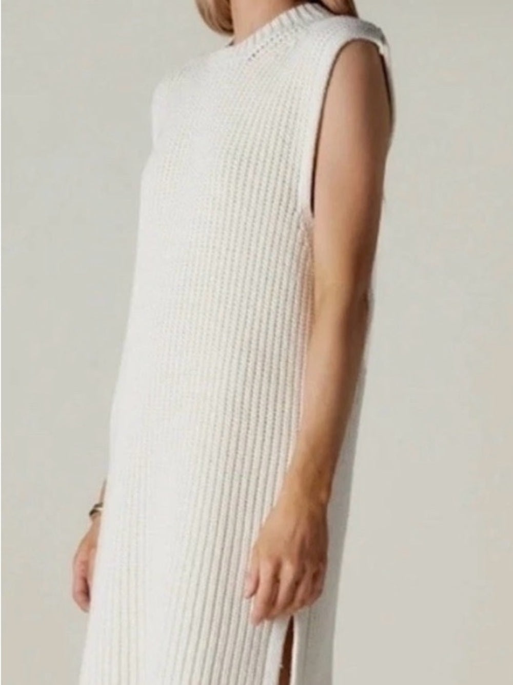 NWT Anine Bing Cable Knit Olivier Sweater in Ivory (M)