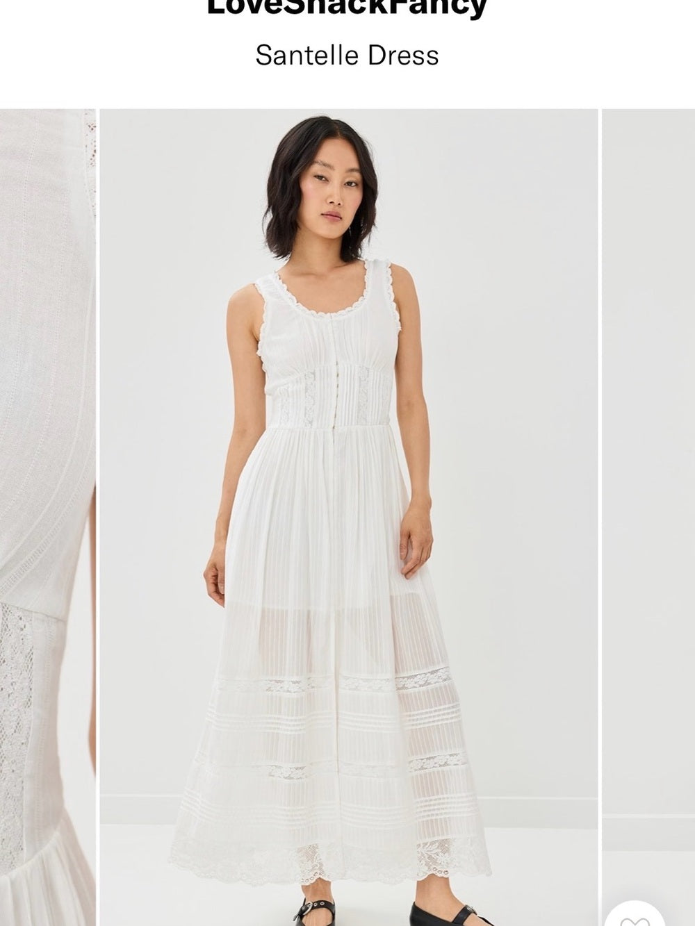 LoveShackFancy Santelle Lace Dress Coastal Cowgirl Cottagecore (8)