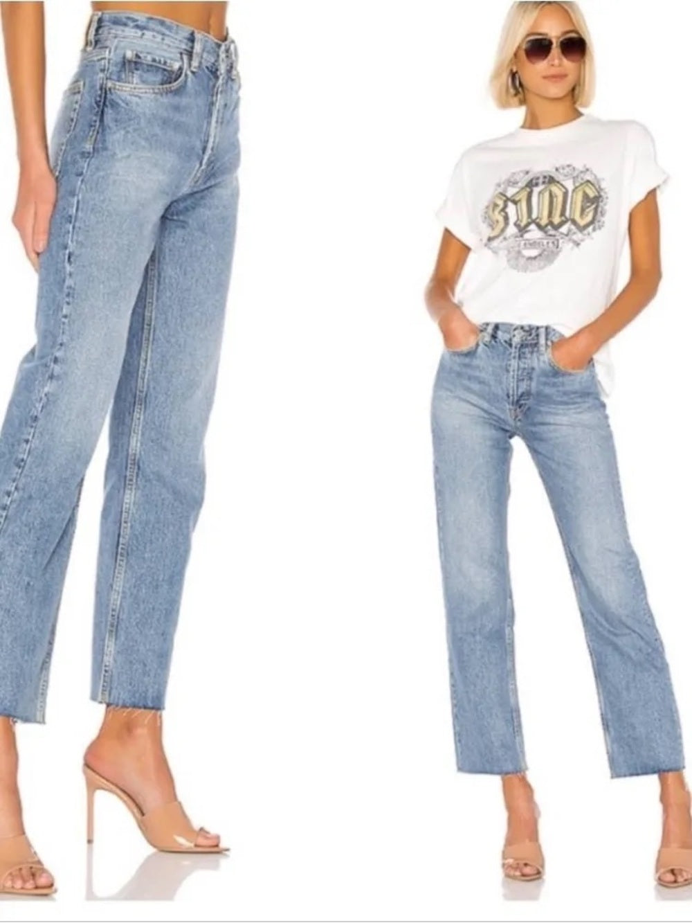 NWT Anine Bing Jackie High Rise Jeans (32)