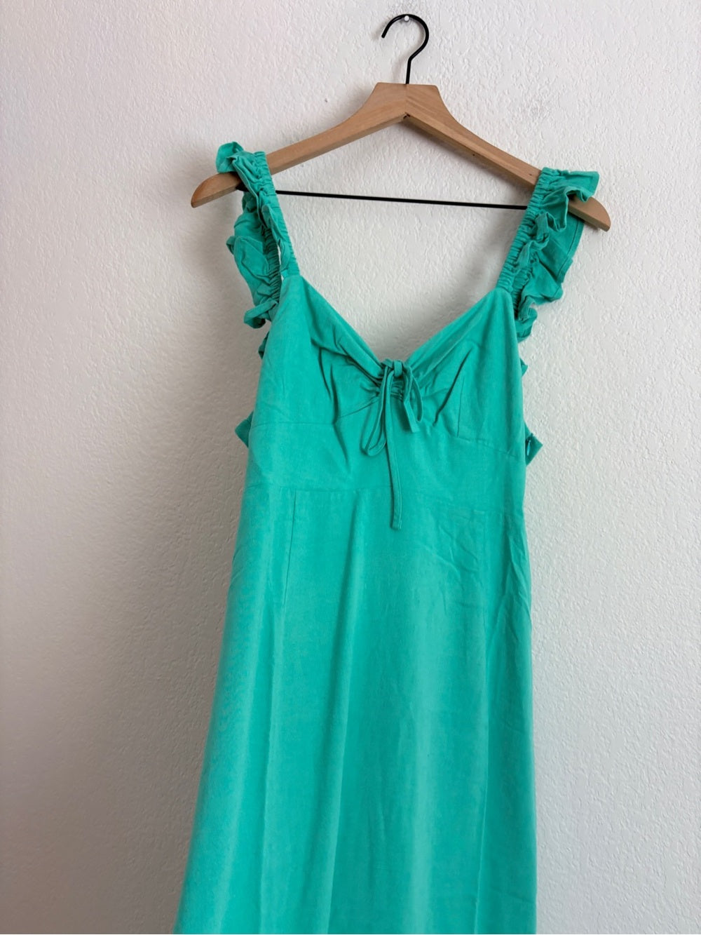 RIXO Cecile ruffled woven midi dress (10)